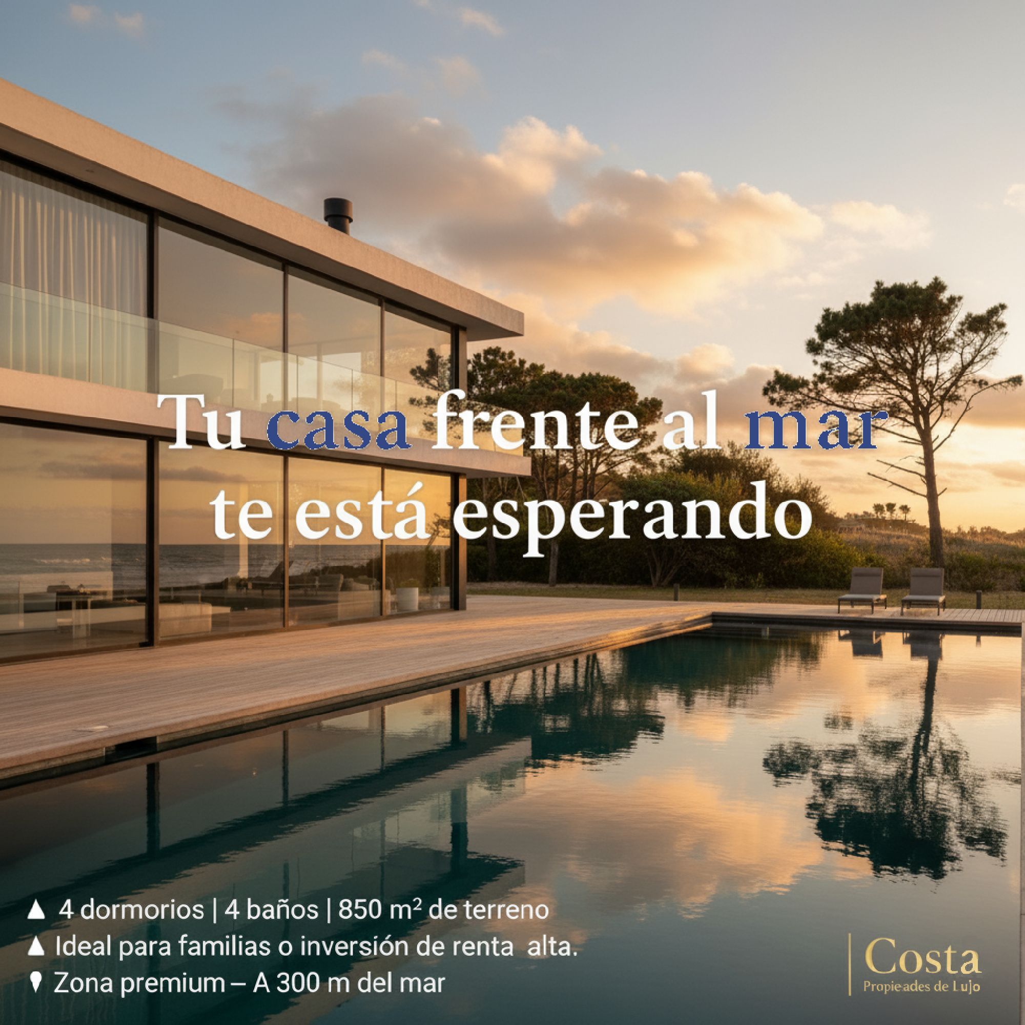 Ejemplo de anuncio estático de lujo para Meta Ads